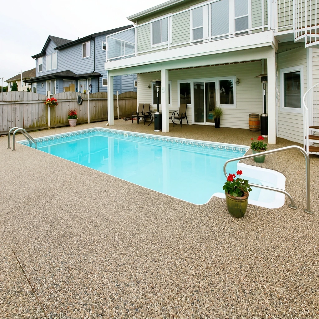 Pool deck coating